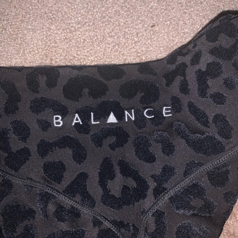 Balance Athletica flocked panther leggings